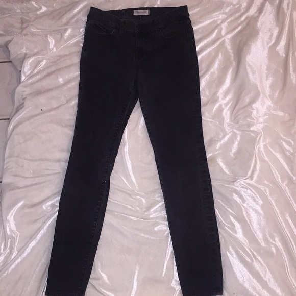 Madewell Black Charcoal Skinny Jeans - Picture 2 of 8